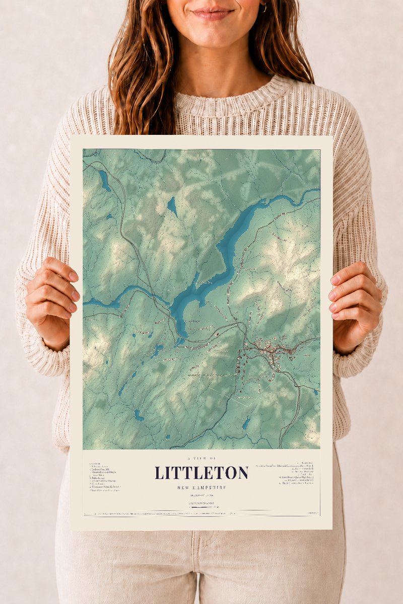 NH Current Atlas 2026 | Littleton | 12" x 18" | Archival Matte Print