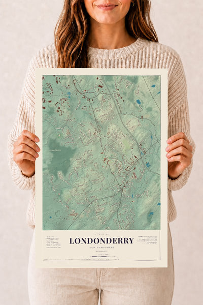 NH Current Atlas 2026 | Londonderry | 12" x 18" | Archival Matte Print