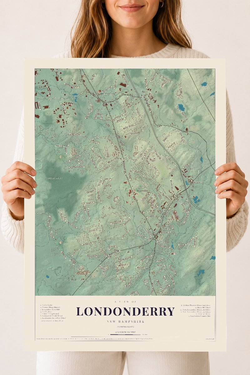 NH Current Atlas 2026 | Londonderry | 18" x 24" | Archival Matte Print