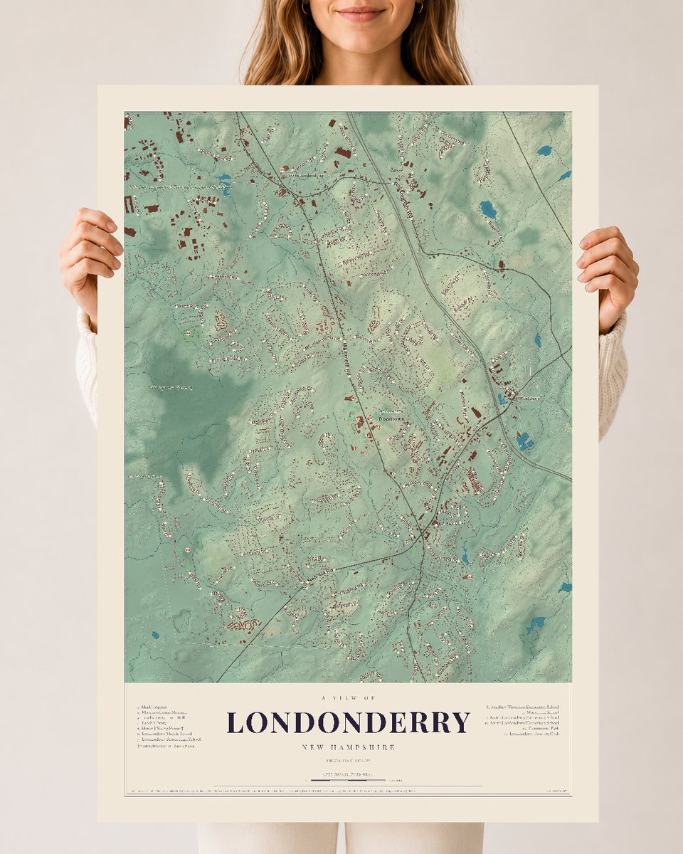 NH Current Atlas 2026 | Londonderry | 24" x 36" | Archival Matte Print