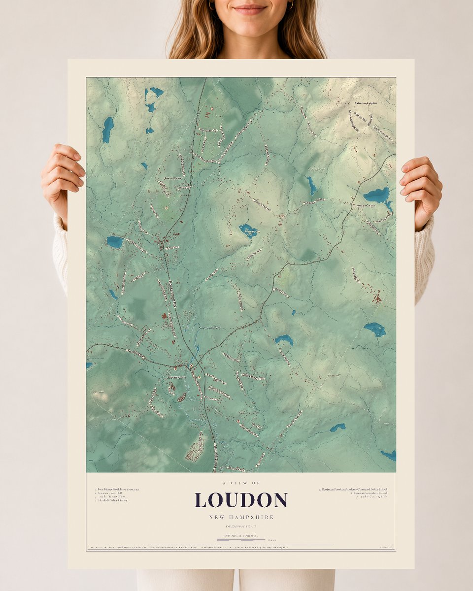 NH Current Atlas 2026 | Loudon | 24" x 36" | Archival Matte Print