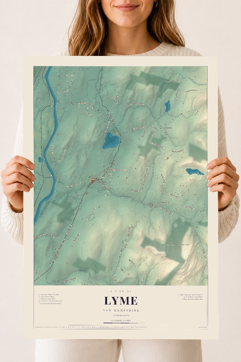 NH Current Atlas 2026 | Lyme | 18" x 24" | Archival Matte Print