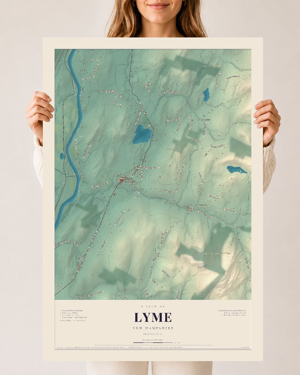 NH Current Atlas 2026 | Lyme | 24" x 36" | Archival Matte Print