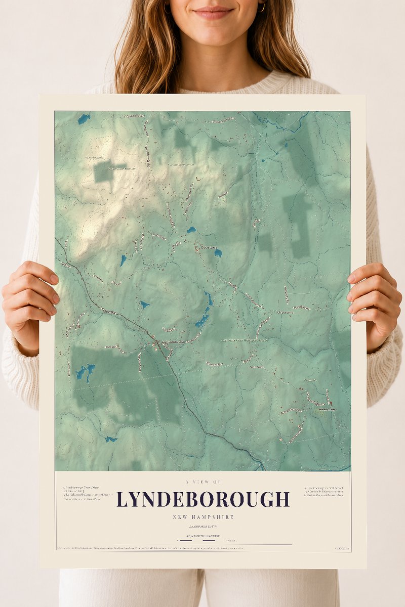 NH Current Atlas 2026 | Lyndeborough | 18" x 24" | Archival Matte Print