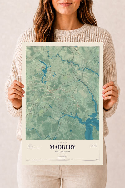 NH Current Atlas 2026 | Madbury | 12" x 18" | Archival Matte Print