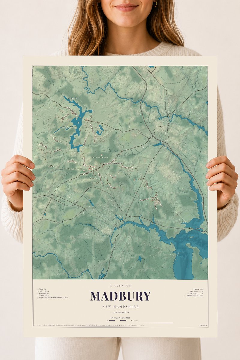 NH Current Atlas 2026 | Madbury | 18" x 24" | Archival Matte Print