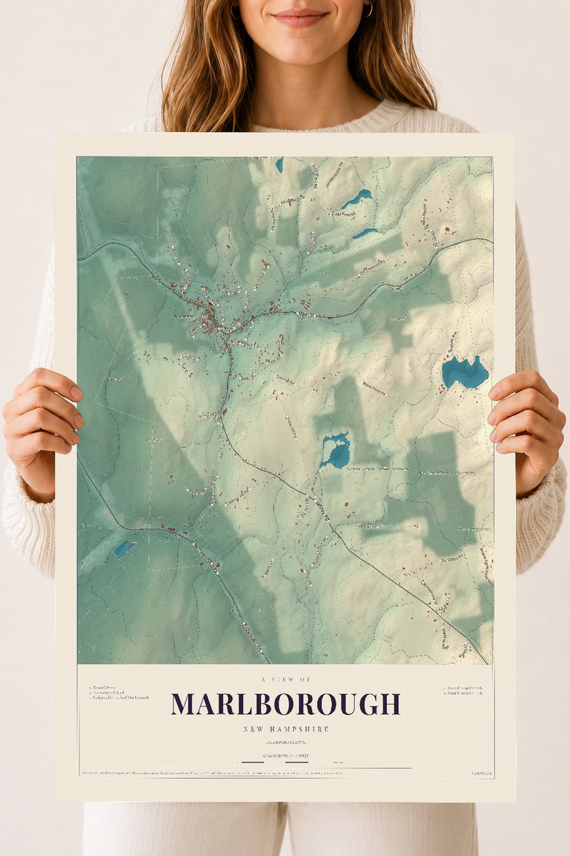 NH Current Atlas 2026 | Marlborough | 18" x 24" | Archival Matte Print