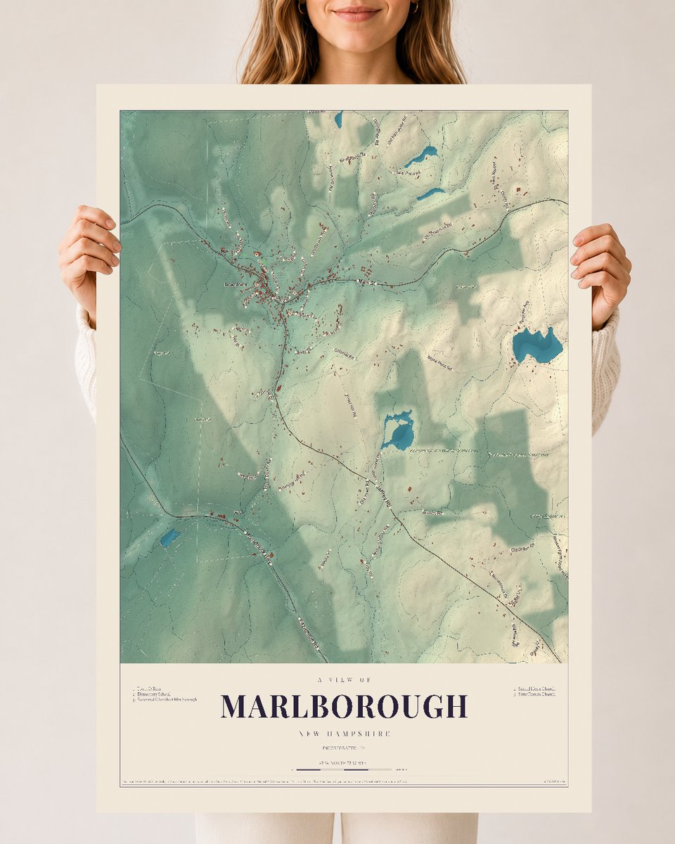 NH Current Atlas 2026 | Marlborough | 24" x 36" | Archival Matte Print