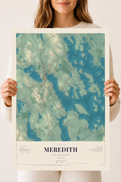 NH Current Atlas 2026 | Meredith | 18" x 24" | Archival Matte Print
