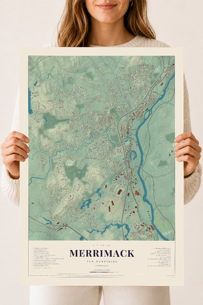 NH Current Atlas 2026 | Merrimack | 18" x 24" | Archival Matte Print