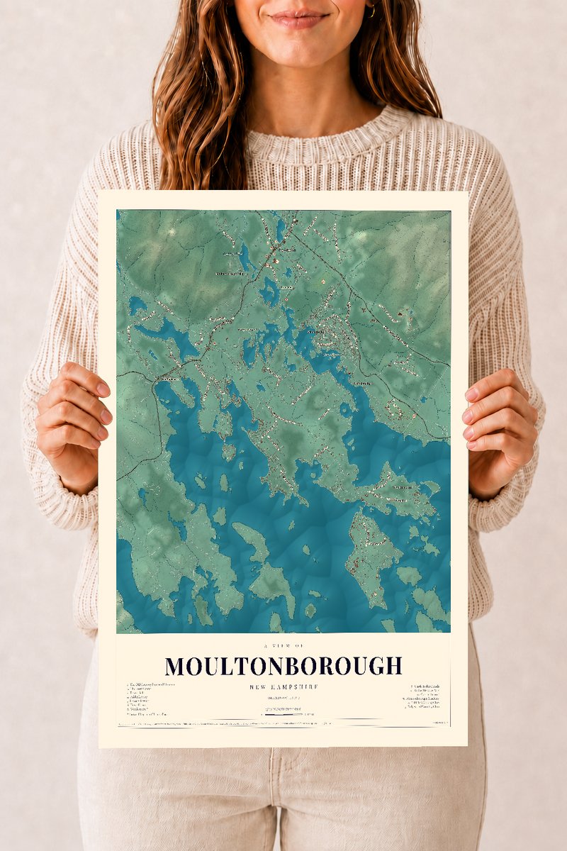 NH Current Atlas 2026 | Moultonborough | 12" x 18" | Archival Matte Print