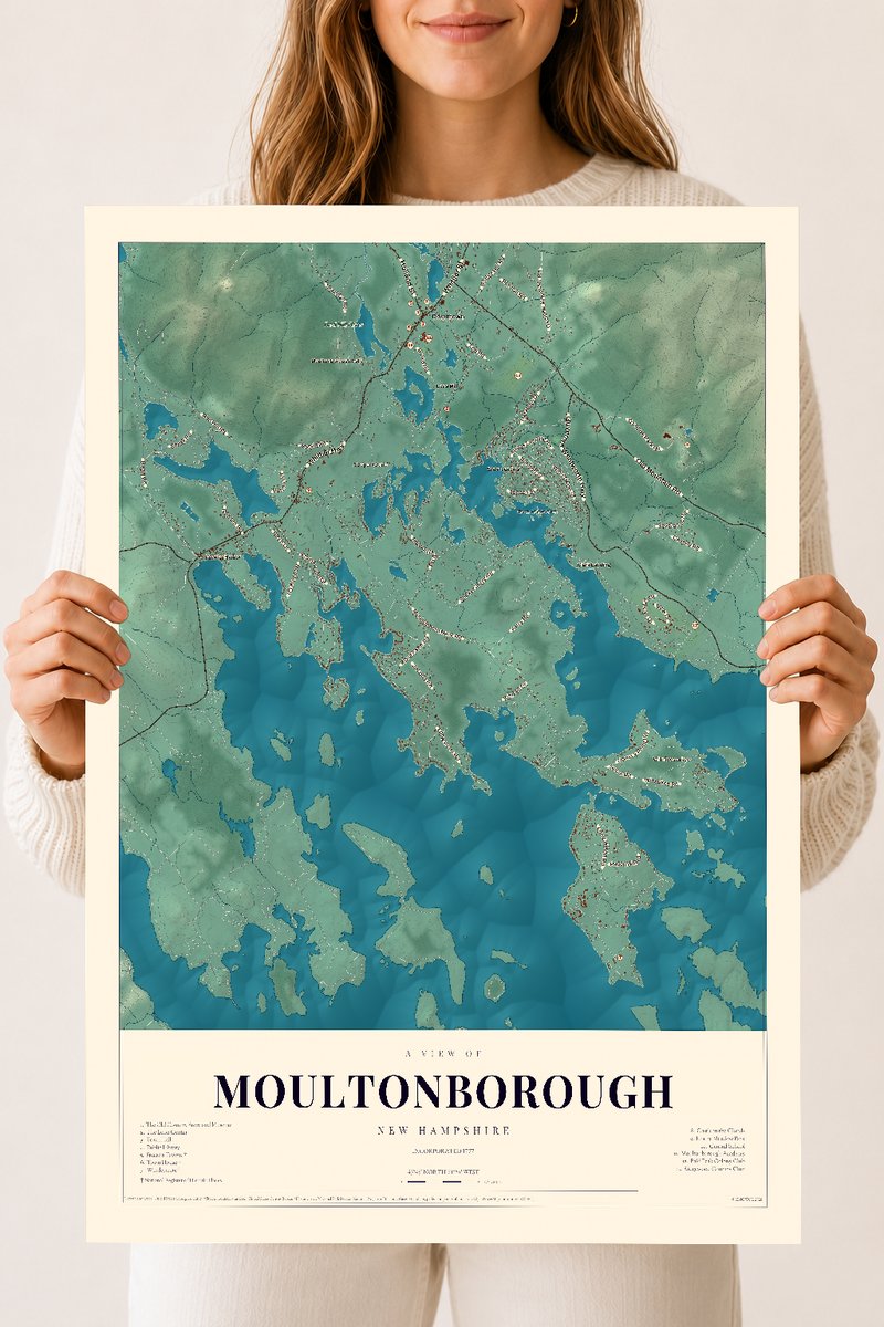 NH Current Atlas 2026 | Moultonborough | 18" x 24" | Archival Matte Print