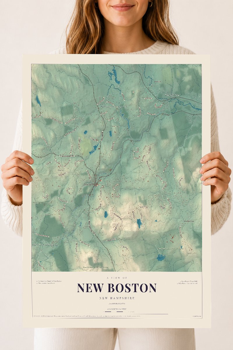 NH Current Atlas 2026 | New Boston | 18" x 24" | Archival Matte Print