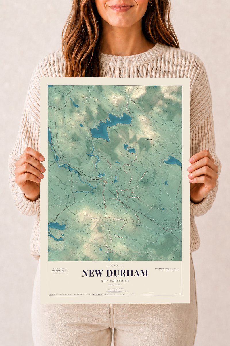 NH Current Atlas 2026 | New Durham | 12" x 18" | Archival Matte Print