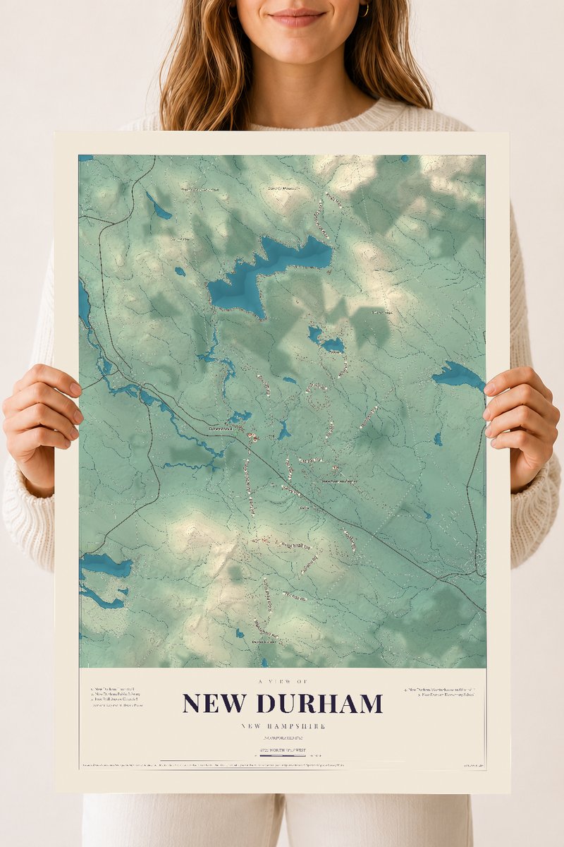 NH Current Atlas 2026 | New Durham | 18" x 24" | Archival Matte Print