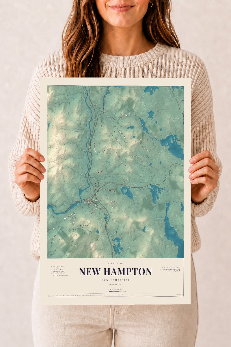 NH Current Atlas 2026 | New Hampton | 12" x 18" | Archival Matte Print