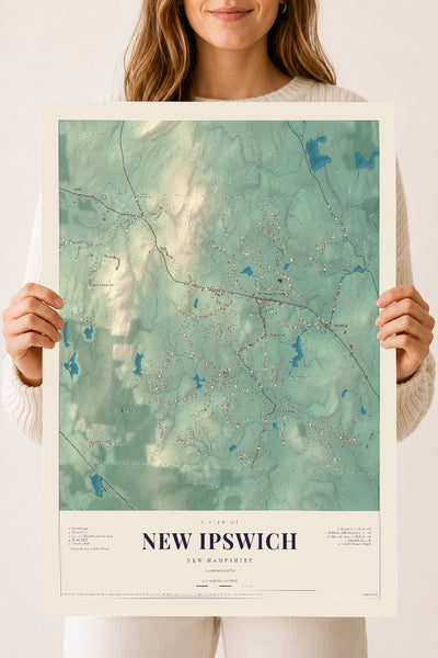 NH Current Atlas 2026 | New Ipswich | 18" x 24" | Archival Matte Print