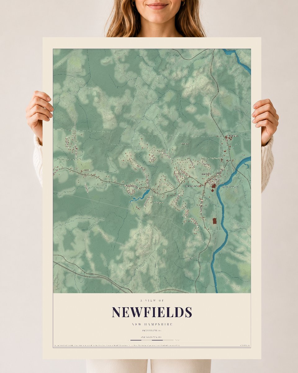 NH Current Atlas 2026 | Newfields | 24" x 36" | Archival Matte Print