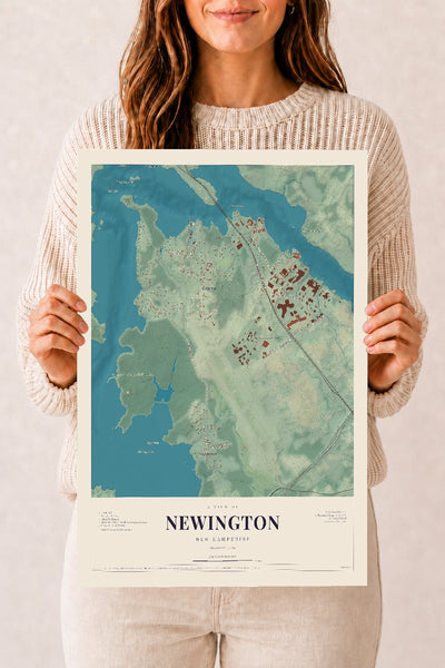 NH Current Atlas 2026 | Newington | 12" x 18" | Archival Matte Print