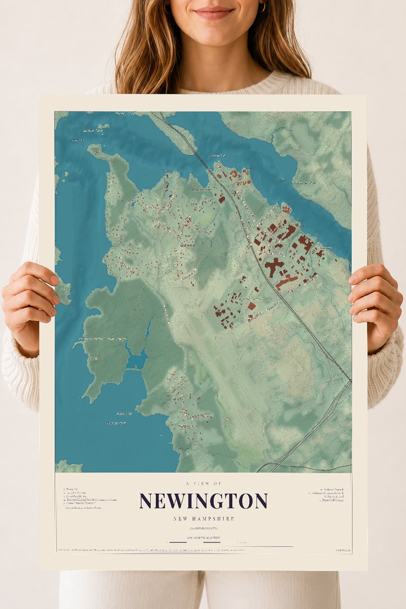 NH Current Atlas 2026 | Newington | 18" x 24" | Archival Matte Print