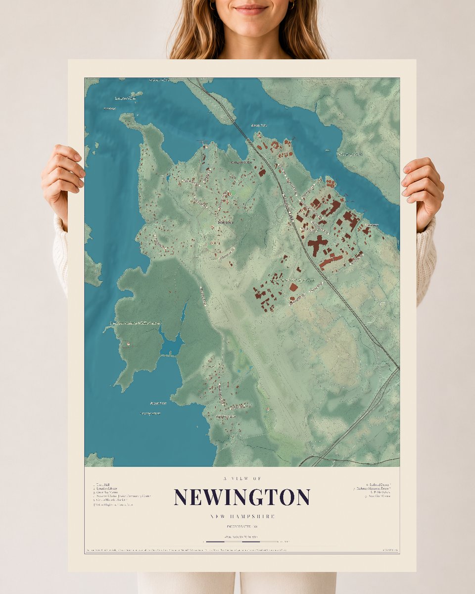 NH Current Atlas 2026 | Newington | 24" x 36" | Archival Matte Print