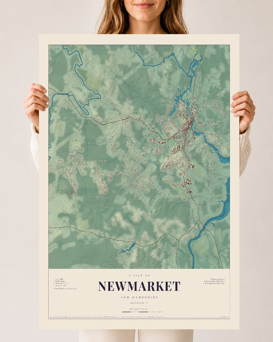 NH Current Atlas 2026 | Newmarket | 24" x 36" | Archival Matte Print