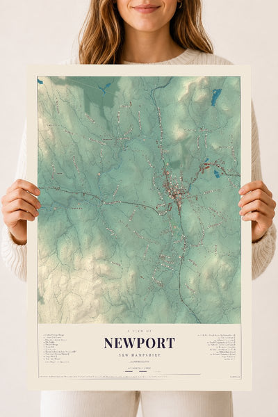 NH Current Atlas 2026 | Newport | 18" x 24" | Archival Matte Print
