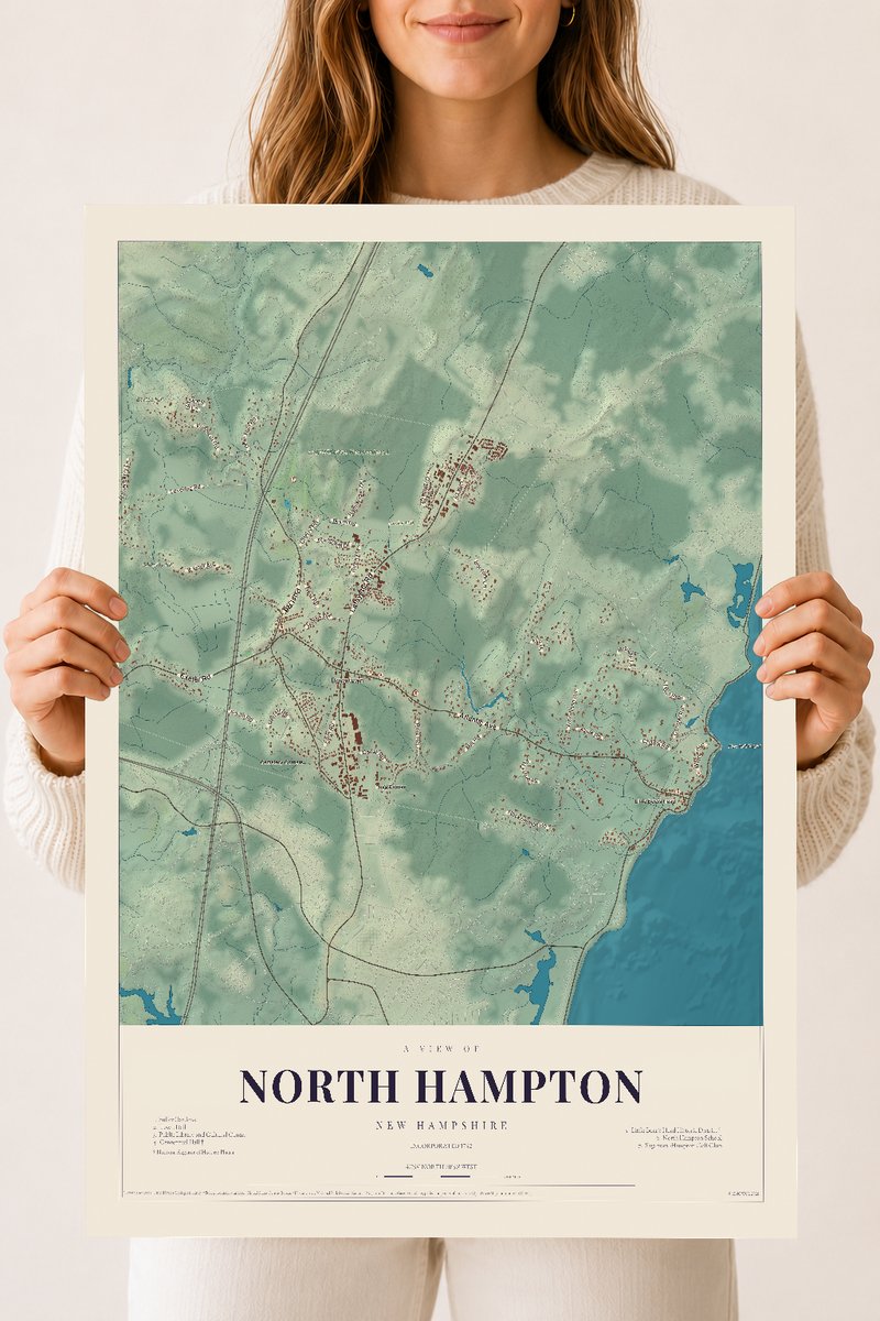 NH Current Atlas 2026 | North Hampton | 18" x 24" | Archival Matte Print