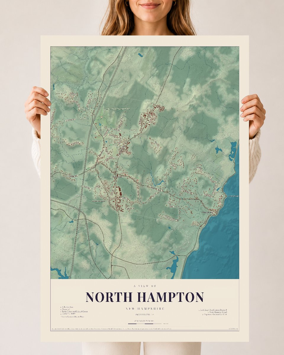 NH Current Atlas 2026 | North Hampton | 24" x 36" | Archival Matte Print