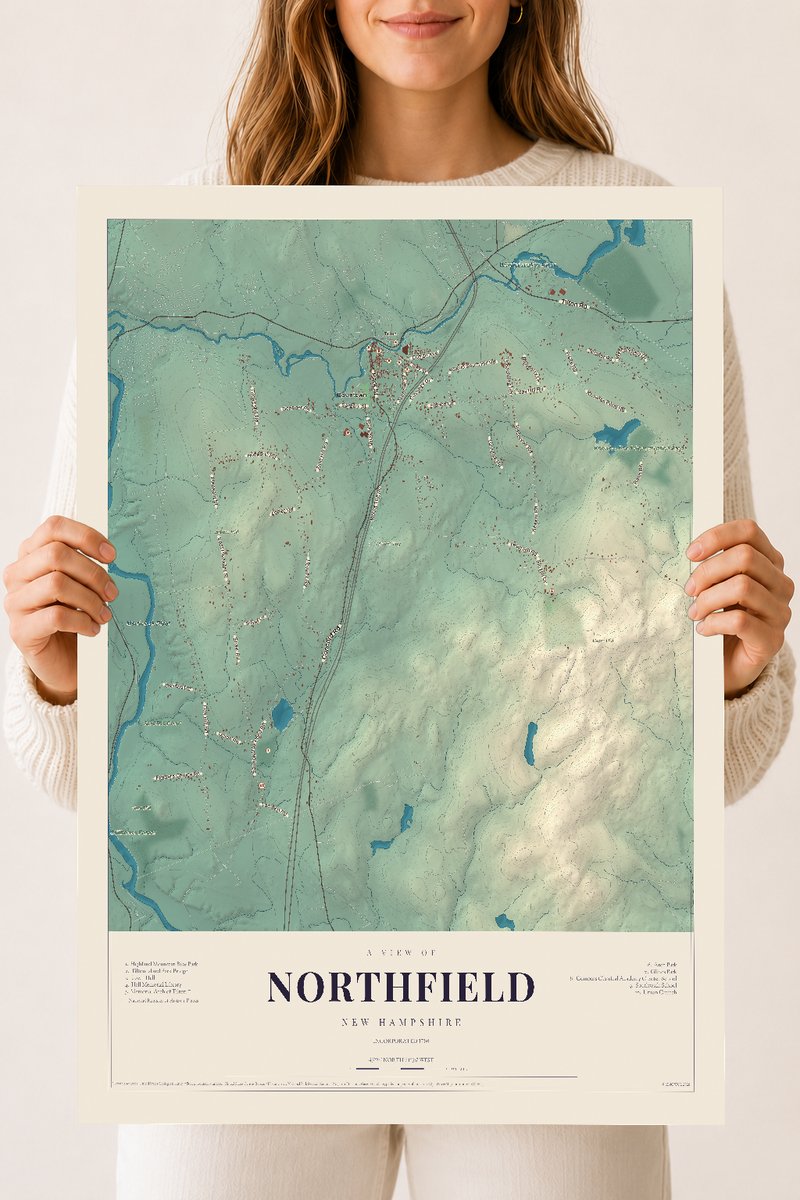 NH Current Atlas 2026 | Northfield | 18" x 24" | Archival Matte Print