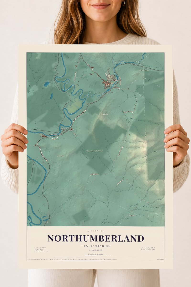 NH Current Atlas 2026 | Northumberland | 18" x 24" | Archival Matte Print