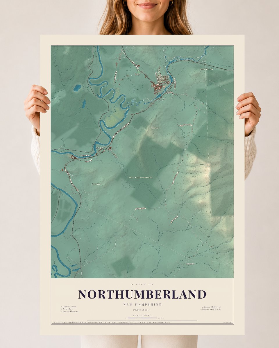 NH Current Atlas 2026 | Northumberland | 24" x 36" | Archival Matte Print