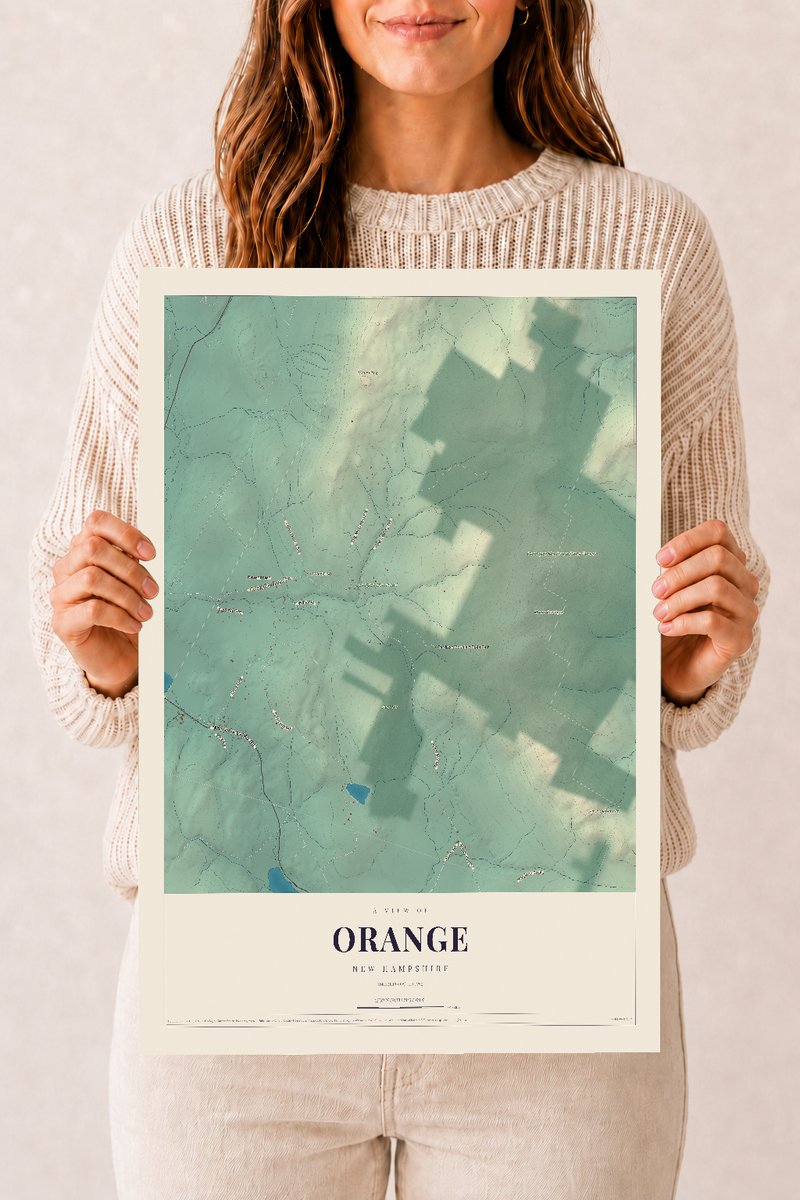 NH Current Atlas 2026 | Orange | 12" x 18" | Archival Matte Print