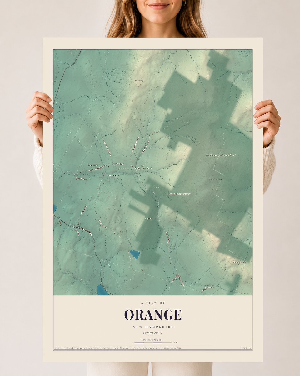 NH Current Atlas 2026 | Orange | 24" x 36" | Archival Matte Print