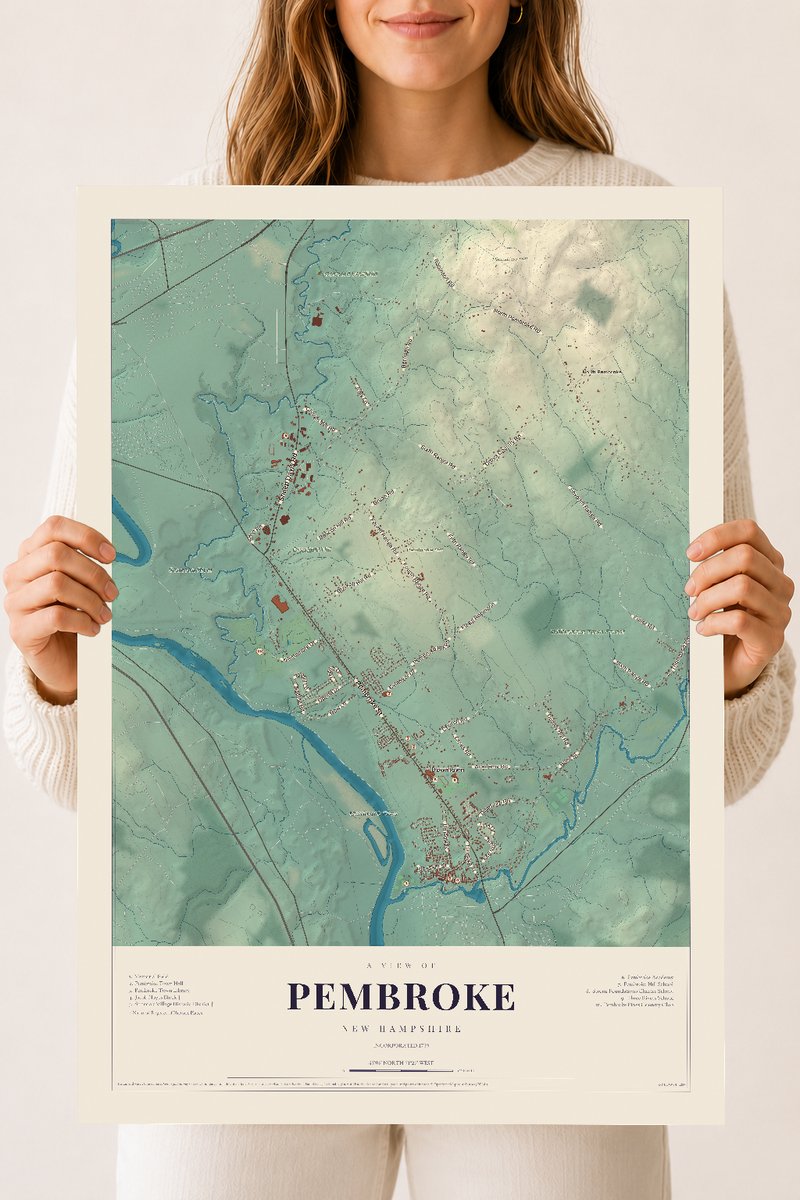 NH Current Atlas 2026 | Pembroke | 18" x 24" | Archival Matte Print
