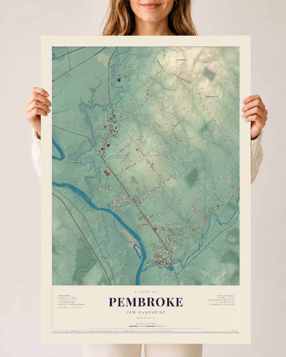 NH Current Atlas 2026 | Pembroke | 24" x 36" | Archival Matte Print