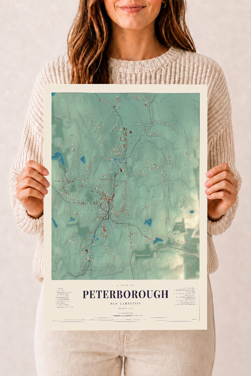 NH Current Atlas 2026 | Peterborough | 12" x 18" | Archival Matte Print