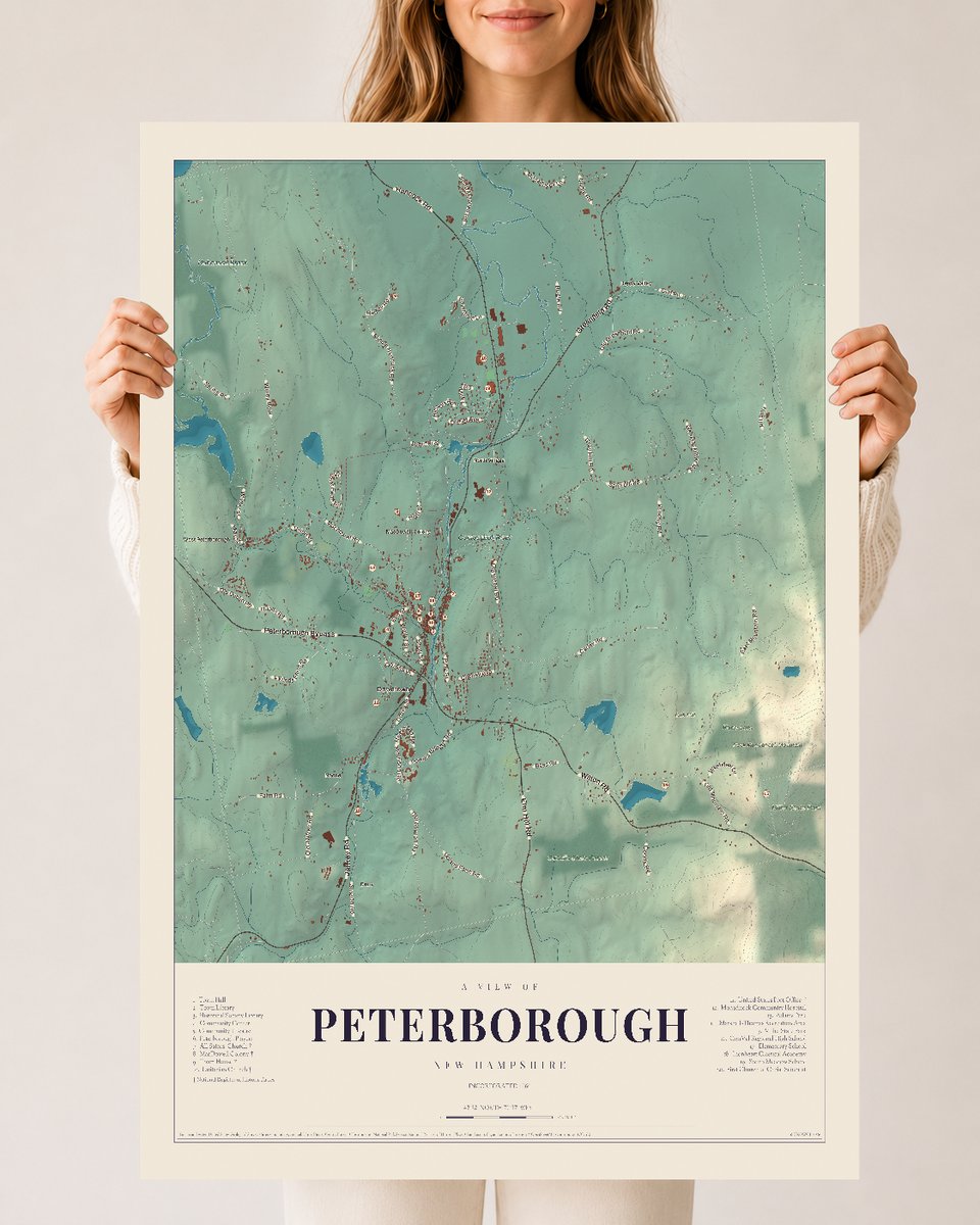 NH Current Atlas 2026 | Peterborough | 24" x 36" | Archival Matte Print