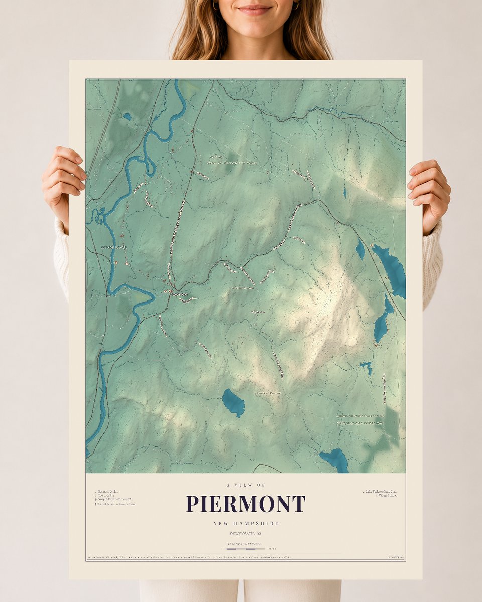 NH Current Atlas 2026 | Piermont | 24" x 36" | Archival Matte Print