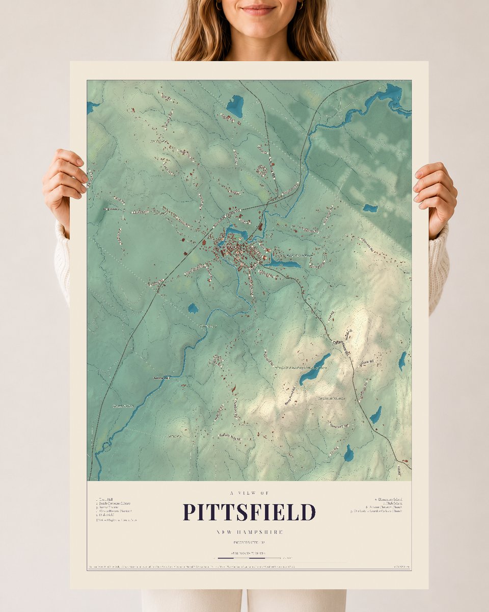 NH Current Atlas 2026 | Pittsfield | 24" x 36" | Archival Matte Print