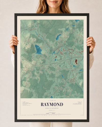 NH Current Atlas 2026 | Raymond | 24" x 36" | W/ Black Ayous Wood Frame