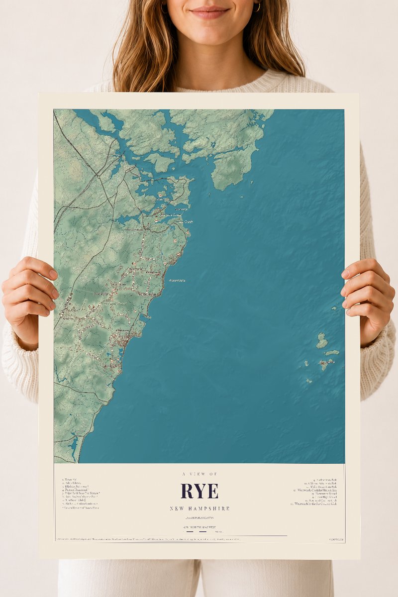 NH Current Atlas 2026 | Rye | 18" x 24" | Archival Matte Print