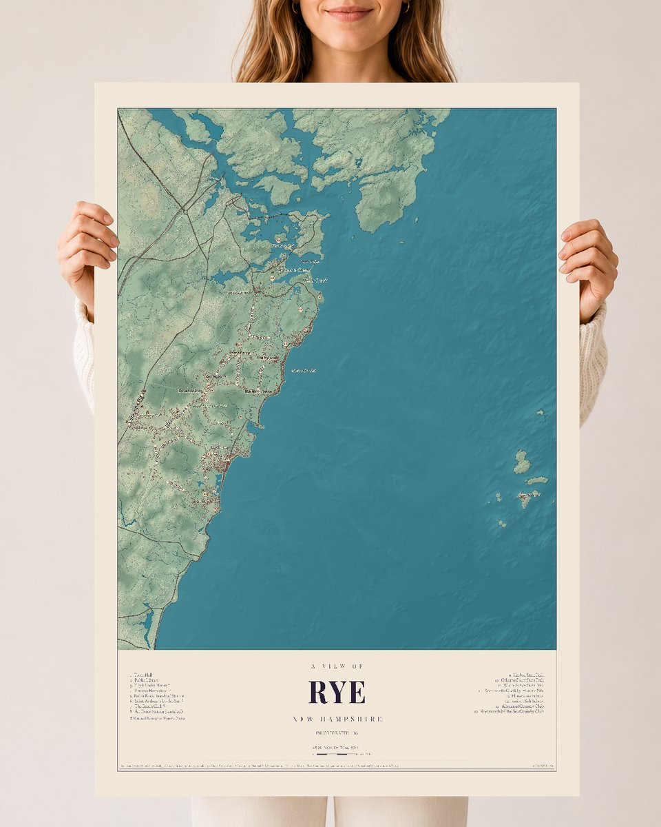 NH Current Atlas 2026 | Rye | 24" x 36" | Archival Matte Print