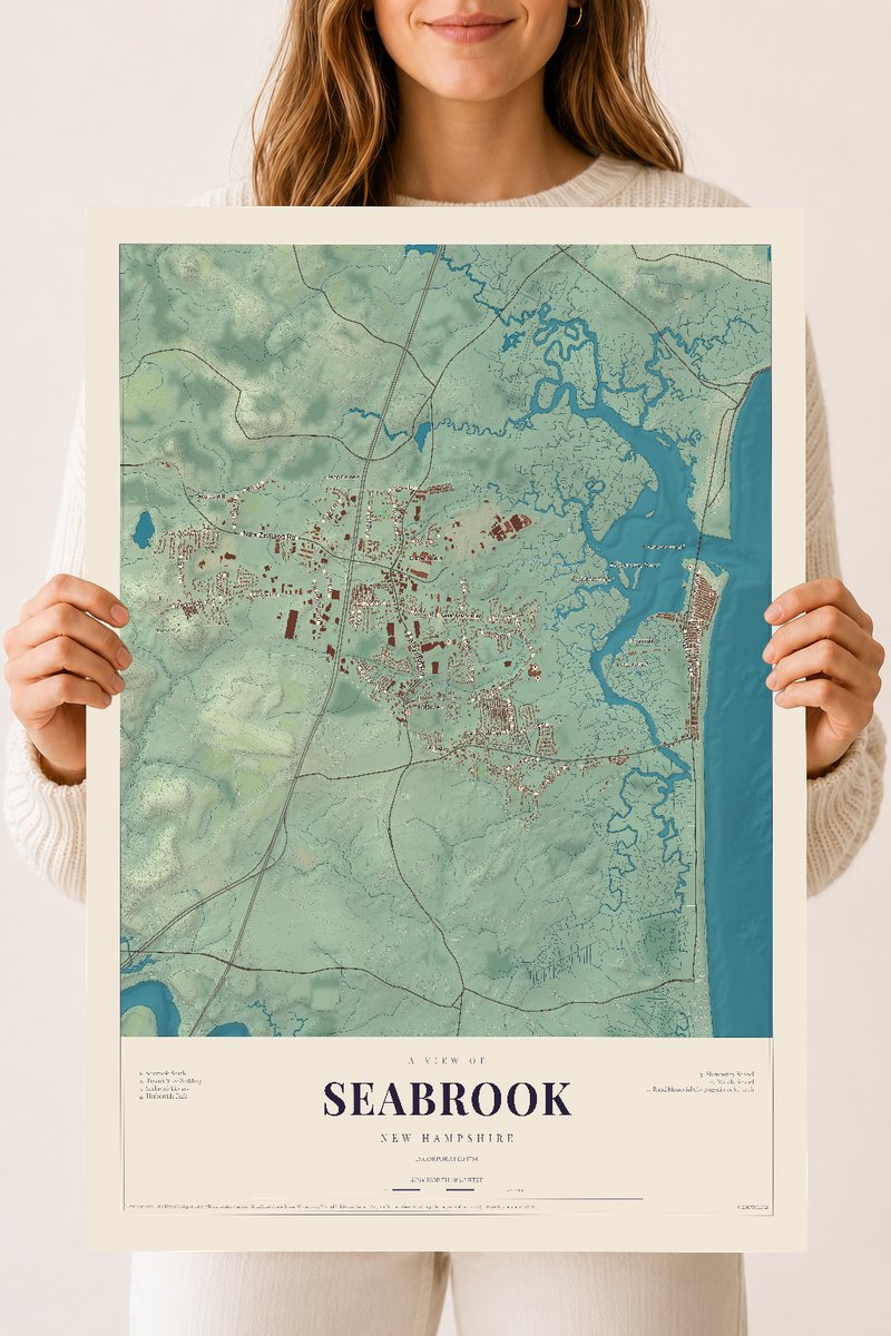 NH Current Atlas 2026 | Seabrook | 18" x 24" | Archival Matte Print