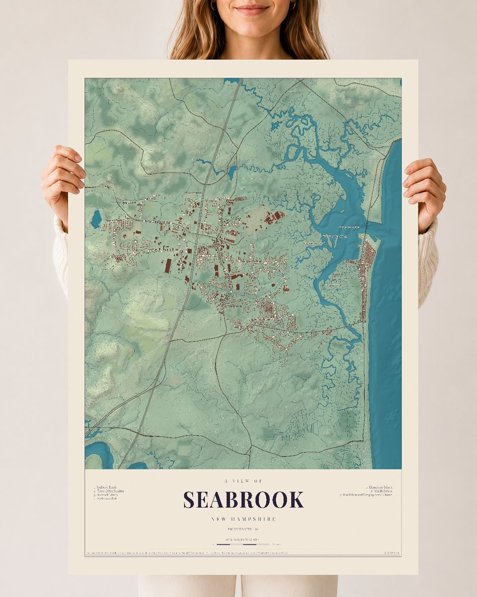 NH Current Atlas 2026 | Seabrook | 24" x 36" | Archival Matte Print