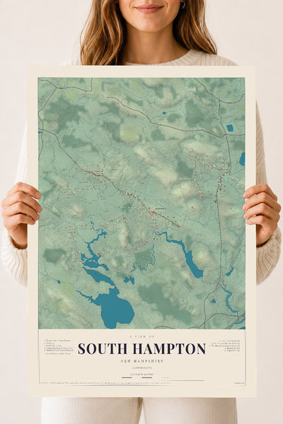 NH Current Atlas 2026 | South Hampton | 18" x 24" | Archival Matte Print