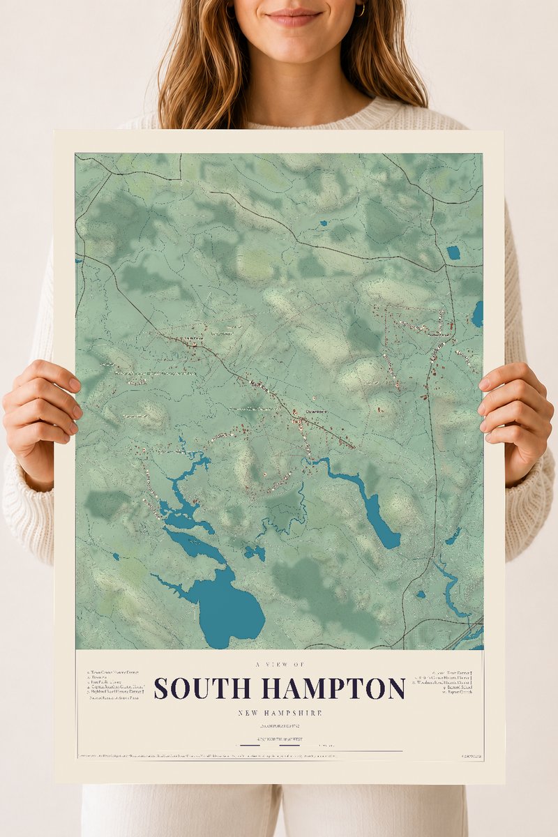 NH Current Atlas 2026 | South Hampton | 18" x 24" | Archival Matte Print