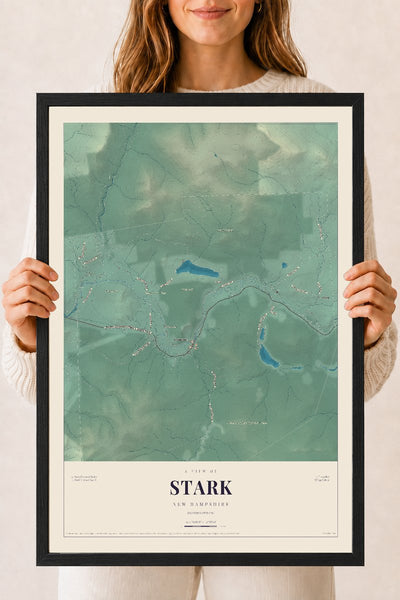 NH Current Atlas 2026 | Stark | 18" x 24" | W/ Black Ayous Wood Frame