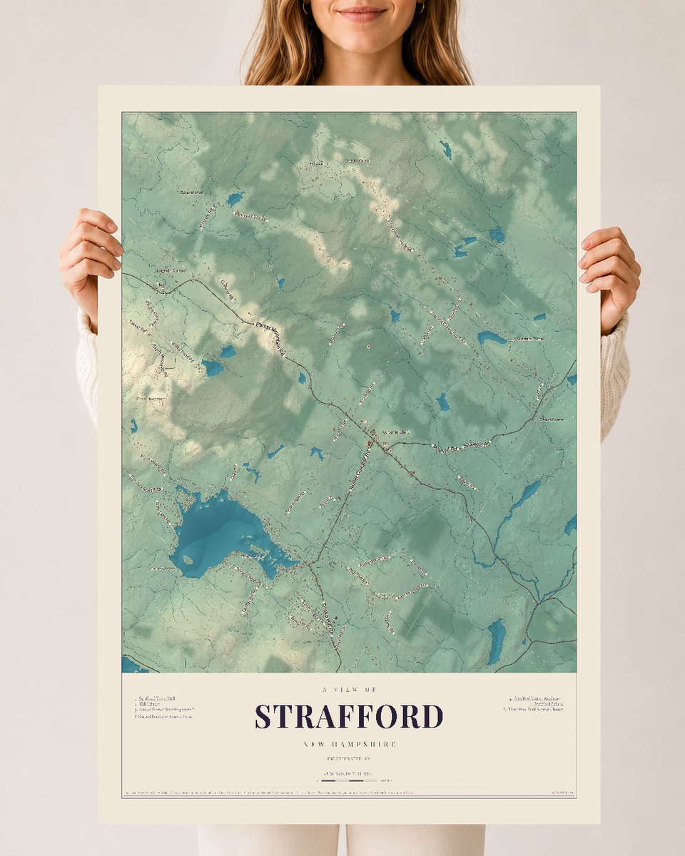 NH Current Atlas 2026 | Strafford | 24" x 36" | Archival Matte Print