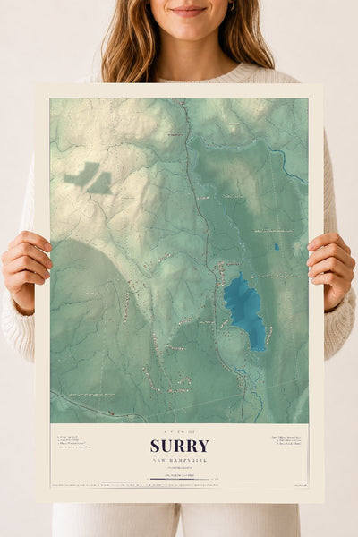 NH Current Atlas 2026 | Surry | 18" x 24" | Archival Matte Print